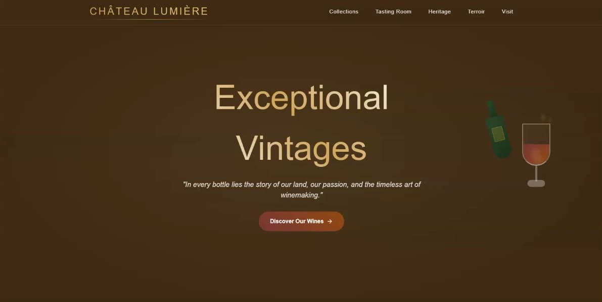 Chateau Lumiere Shopify Wine Store
